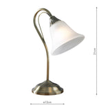 Table Lamp Antique Brass (0183BOS40)