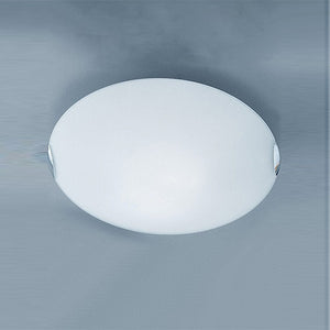 400 mm Ceiling Fitting Chrome and Opal Glass (0194CIRCF5025)