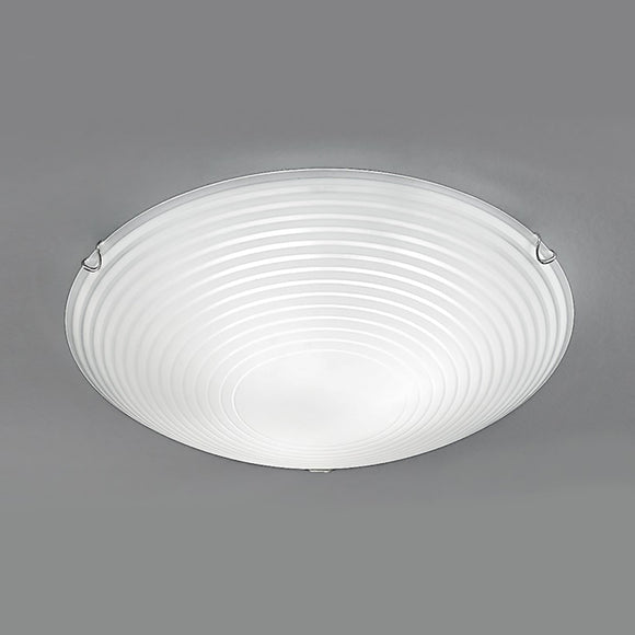 400mm Circular Flush Light in Frosted Glass (0194CF5667)