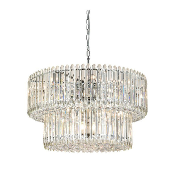 20 Light Pendant - Chrome and Crystal Finish (0194DIV246120)