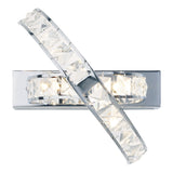 3 Light Wall Bracket Clear Faceted Crystal and Polished Chrome (0183ETE3050)