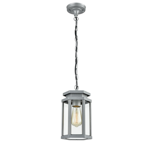 Exterior Pendant in Silver Grey Cast Aluminium (0194EXT6624)