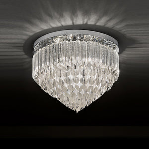 6 Light Luxury Italian Crystal Semi-Flush chandelier (0194VALSF6)