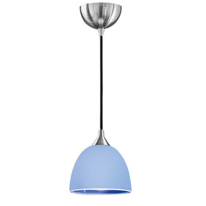 1 small pendant in satin Nickel with Blue/white Glass (0194VETFL22901943)