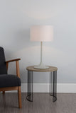 Modern  / Retro Grey Table lamp complete with Grey Shade (0183FUN4239)