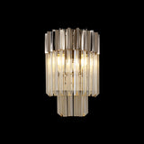 3 Light Wall Light in Polished Nickel finish with Clear Sculpted Glass (1230GEN41A)