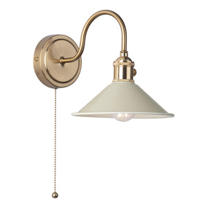 Wall Light Brass with Cashmere Shade (0183HAD074006)