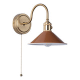Wall Light Brass with Umber Shade (0183HAD074008)