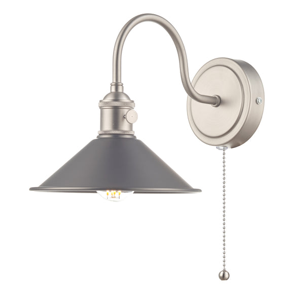 Wall Light Antique Chrome with Antique Pewter Shade (0183HAD076102)