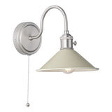Wall Light Antique Chrome with Cashmere Shade (0183HAD076106)