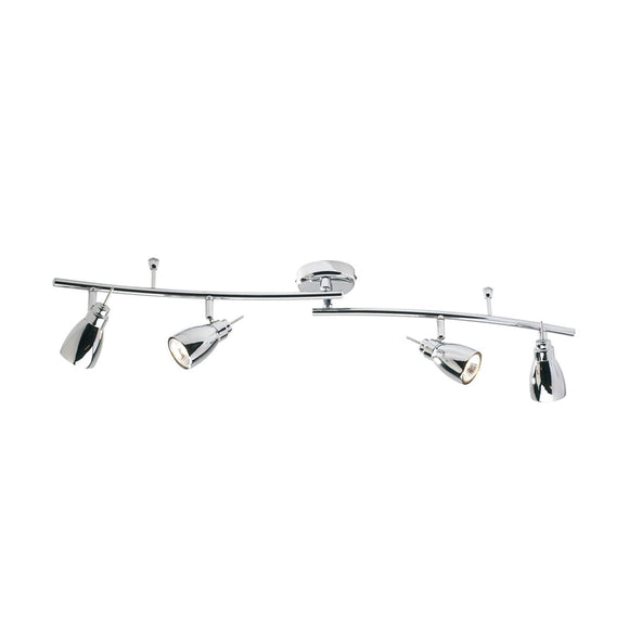 4 Light Spotlight Bar Polished Chrome GU10 (0183HOU8450)