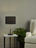 1 Light table lamp Black and copper complete with black shade (0183KEL4264)