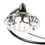 6 Light Semi Flush Black Chrome Crystal (0183LUT0667)