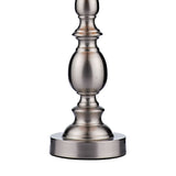 1 Light table lamp Satin Silver complete with White Shade (0183MAD4246)