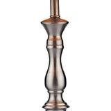 1 Light table lamp Satin Silver complete with White Shade (0183MAD4246)