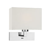 1 Light Wall Light 1polished Chrome with Ivory Shade (0183MOD7150)
