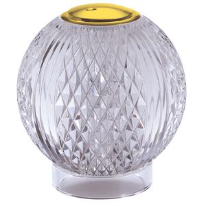 Glittering USB Chargeable LED Globe Table Lamp Gold (1476DIAMT2000)