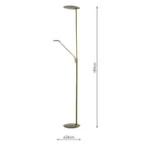 LED Floor Stand with Reading Light (0183OUN4946)