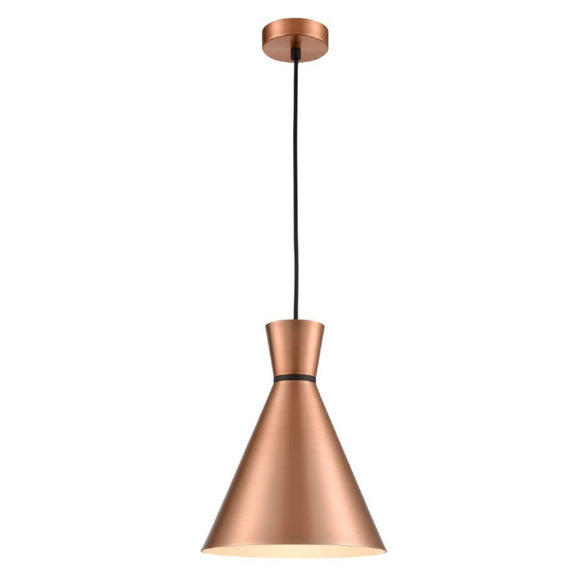 1 Medium (250mm) Light pendant - Copper with black accent  (0194HAPPCH216)