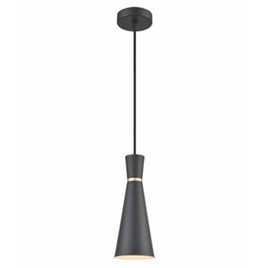1 Small (100mm) Light pendant - Black with brass accent (0194HAPPCH235)