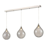 3 Light Bar Satin Nickel with Smoked glass (0194PER24523359)