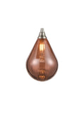 1 Light Small Pendant Satin Nickel with Copper glass  (0194PER244357)