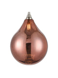1 Light pendant Satin Nickel with Copper glass  (0194PER1361)