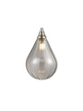 3 Light Cluster Satin Nickel with Smoked glass  (0194PER24533355)
