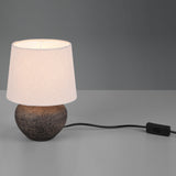 Ceramic Table Lamp comes with Fawn Fabric Shade (SMALL) (1542LOUR5096)