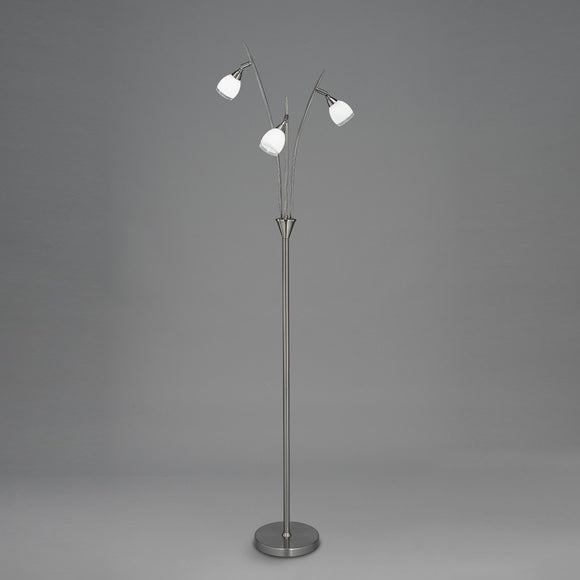 3 Light Standard Lamp - Satin Nickel (0194LUTSL220)
