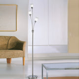 3 Light Standard Lamp - Satin silver (0194CAMSP80023)