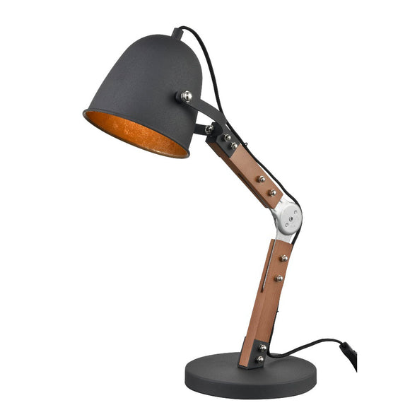 Large Adjustable Desk Lamp With Wood (0194WOOTL602)