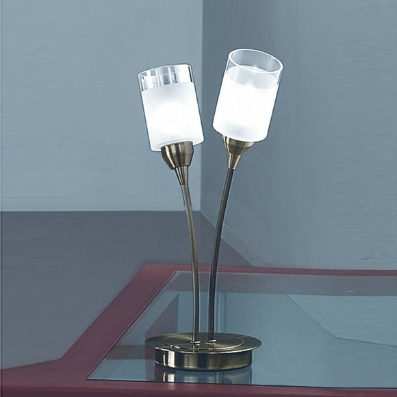 2 Light Table Lamp - Bronze (0194CAMTL791)