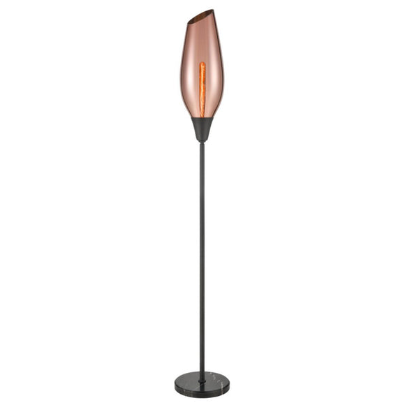 1 Light Floor Lamp Matt Black Copper (0194TAPSL260)