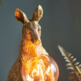 Kangaroo vintage gold table lamp (0711ANI95075)