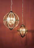5 Light Indoor  Lantern Polished Nickel and Glass (0183VAN0538)