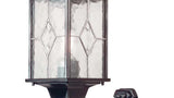 Traditional outdoor upward lantern  - Black and Silver (0178WEXWX1)