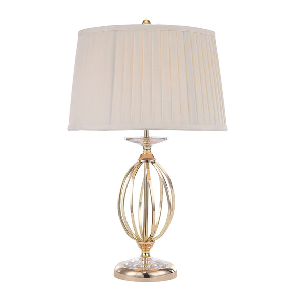 1 Light Table Lamp - Polished Brass Finish c/w Shade (0178AEGAGTLPB)