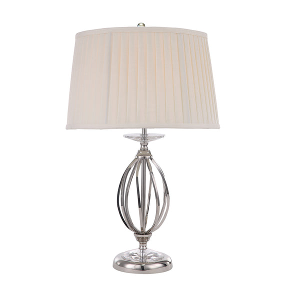 1 Light Table Lamp - Polished Nickel Finish c/w Shade (0178AEGAGTLPN)