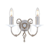 2 Light Wall Light - Polished Nickel Finish (0178AEGAG2PN)