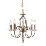 5 Light Chandelier – Aged Brass (0178AEGAG5AB)
