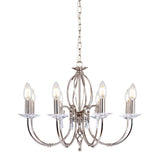 8 Light Chandelier – Polished Nickel (0178AEGAG8PN)