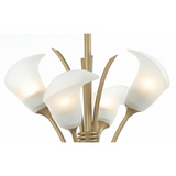 Pendant 8 Light G9 Satin French Gold/Frosted Glass (1230ANCIL10032)