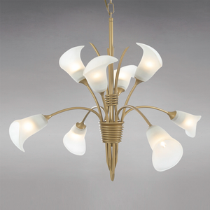 Pendant 8 Light G9 Satin French Gold/Frosted Glass (1230ANCIL10032)