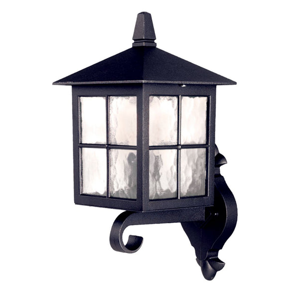 Traditional outdoor coach upward lantern  - Black  (0178WINBL17)