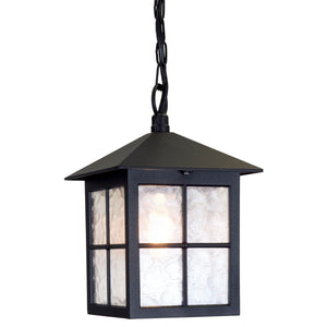 Traditional Outdoor Chain Porch lantern  - Black  (0178WINBL18B)