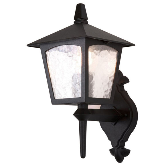 Traditional outdoor upward coach lantern  - Black  (0178YORBL5)