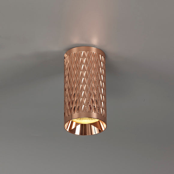 11cm Surface Mounted Ceiling Light in Rose Gold (1230BUS116D)