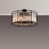 8 Light Dual Pendant in Satin Black with Clear Crystals (1230CHA79D)