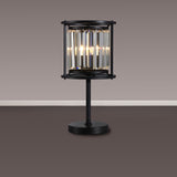 1 Light Table Lamp in Satin Black with Clear Crystals (1230CHA79L)